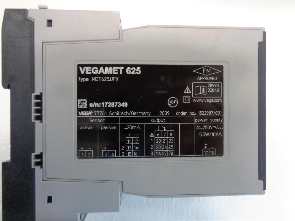 Vega Vegamet 625 EX Double Channel HART Signal Conditioner MET625.UFX
